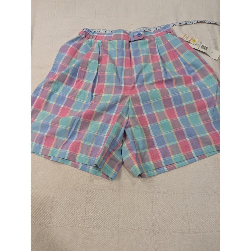 Pretty pastel plaid sport khulottes w/pockets by Koret Sports deadstock NWT, 18